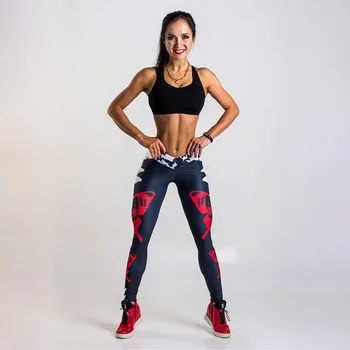 NORMOV Yeni Kadın Spor Tayt Yüksek Bel Push Up Dikişsiz Ayak Bileği Uzunlukta Seksi Egzersiz Tayt Kelebek Baskı Legging Femme