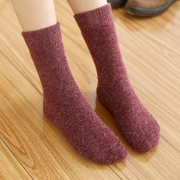 1 Çift Xiaomi Kış sıcak tutan çoraplar Yün Çift Çorap Süper Kalın Katı Çorap Merinos Yünü Çorap Karşı Soğuk Kar Havlu Çorap Yeni