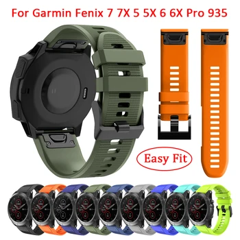 26mm 22mm Hızlı bırakma Watchband Garmin Fenix 7X 6X Pro 5X3 3HR Silikon Kolay Fit Bilek Bandı Garmin Fenix 7 Fenix 6 5 3