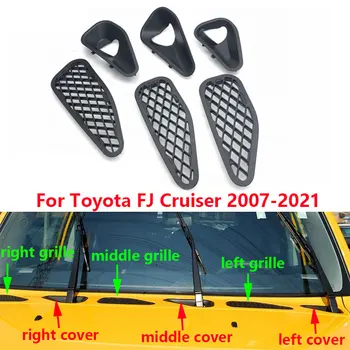 Toyota FJ Cruiser 2007-2021 için Sol El Sürücü Araba ön cam sileceği Havalandırma Izgarası Silecek ayar kapağı Kapağı 4