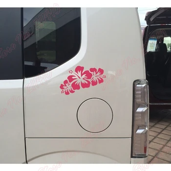 Araba Dolgu Duvar sticker Çıkartması Hibiscus Deigo Tropikal Okinawa Hawaii Aloha su geçirmez Çıkarılabilir Vinil Sanat Sticker B199
