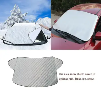 Otomatik ön cam kar kapak manyetik su geçirmez buğu önleyici araba buz Frost koruyucu çok amaçlı kapakları 1