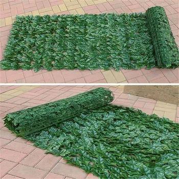 100cm x 50cm Yapay Bitki Yaprak Çit, Gizlilik çit bitkisi panel dekorasyon Bahçe / Avlu için 2021 Yeni Stil 1