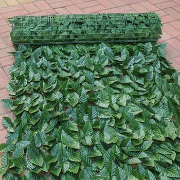 100cm x 50cm Yapay Bitki Yaprak Çit, Gizlilik çit bitkisi panel dekorasyon Bahçe / Avlu için 2021 Yeni Stil 3