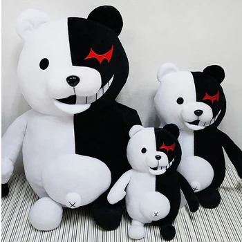 1 adet Süper Danganronpa Monokuma Siyah Beyaz oyuncak ayı Dangan Ronpa Hayvan Bebekler doğum günü hediyesi Çocuklar için Kostüm