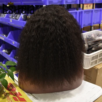 U Parçası Peruk Sapıkça Düz Peruk insan saçı peruk s Kadınlar İçin 150% Brezilyalı Yaki insan saçı peruk Sol Kısmı Remy 8-20 İnç ESTRELLA