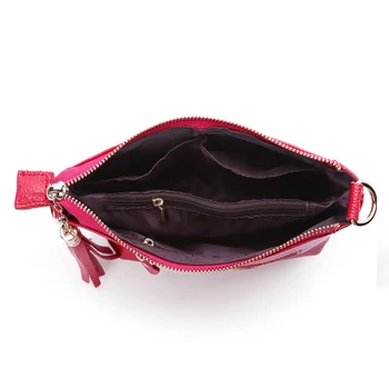 Wmnuo 2020 İnek Hakiki Deri Katı Püskül postacı çantası Kadın Crossbody Çanta Kadın omuz çantaları Kadınlar İçin Küçük Çanta