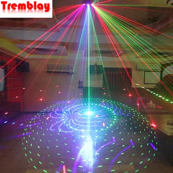 Tremblay LED disko lazer ışığı DMX Mini 9 Gözler RGBW Sahne Aydınlatma Etkisi DJ Kulübü Bar Dekorasyon parti ışıkları Projektör Lambası