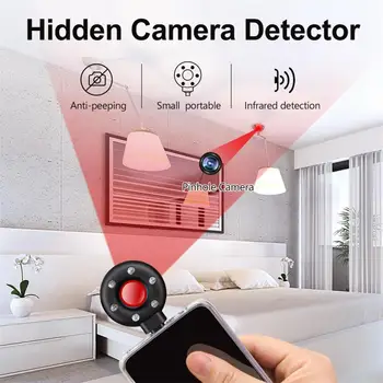 Anti-gözetim Kamera Algılama Cihazı Muayene Otel Tarama Küçük Kablosuz Kızılötesi Algılama Cihazı Taşınabilir