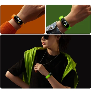 YENİ Bilezik Xiaomi Mi Band için 7 6 5 4 3 Kamuflaj Kayış Mi Band 5 4 Kayış Silikon Spor Watchband Yedek Bileklik