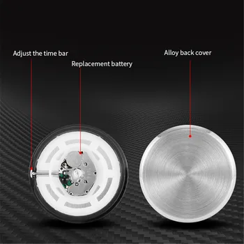Aydınlık Otomatik Ölçer Saat Mini Araba Hava Firar Su Geçirmez Kuvars Saat Klip Hava Çıkışı İzle Saat Tasarım Araba Aksesuarları 0
