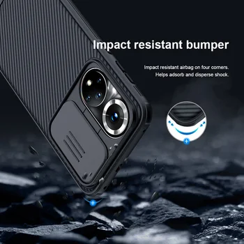 Huawei Onur 50 için Kılıf NİLLKİN Camshield Pro Slayt Lens Gizlilik Korumak Kılıfları Mat Sert Kabuk Onur 50 Pro 50 SE Kapak 0