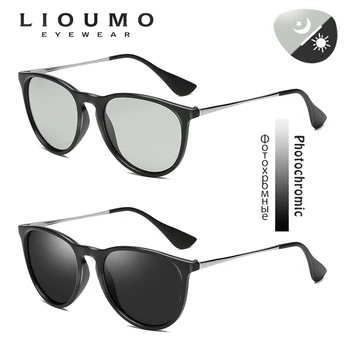 LIOUMO Marka Tasarımcısı Bukalemun Güneş Gözlüğü Erkekler Polarize Güneş Gözlükleri Kadınlar Fotokromik Sürüş Gözlük UV400 gafas sol adam 0