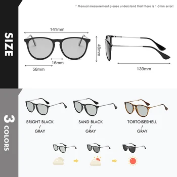 LIOUMO Marka Tasarımcısı Bukalemun Güneş Gözlüğü Erkekler Polarize Güneş Gözlükleri Kadınlar Fotokromik Sürüş Gözlük UV400 gafas sol adam 1