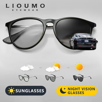 LIOUMO Marka Tasarımcısı Bukalemun Güneş Gözlüğü Erkekler Polarize Güneş Gözlükleri Kadınlar Fotokromik Sürüş Gözlük UV400 gafas sol adam 4
