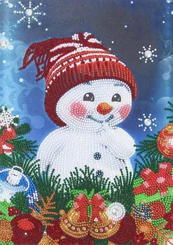 5D DIY Özel Şekilli Elmas Boyama Kardan Adam Nakış Mozaik El Sanatları Kiti Noel Yatak Odası Oturma oda duvar dekorasyonu 3