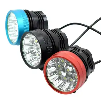 WasaFire 15000 lümen 9 * XML T6 LED bisiklet ışık bisiklet kafa lambası su geçirmez bisiklet far ön ışık sadece lamba yok pil