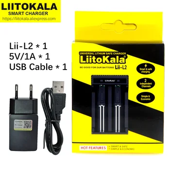 LiitoKala Lii-L2 Lii-L4 3.2 V LiFePO4 3.7 V 18650 şarj edilebilir pil şarj cihazı 18350 14500 16340 26650 21700 18650 piller 3