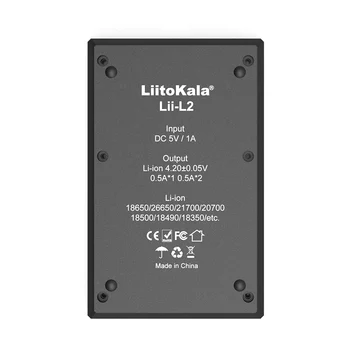 LiitoKala Lii-L2 Lii-L4 3.2 V LiFePO4 3.7 V 18650 şarj edilebilir pil şarj cihazı 18350 14500 16340 26650 21700 18650 piller 5