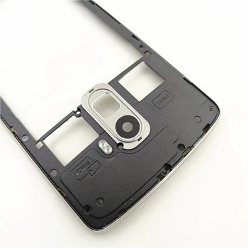 Orta Çerçeve Konut Case Lenovo K4 Not A7010 Güç Ses Düğmesi + Kamera Lens Yedek Parçalar