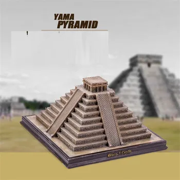 Maya Piramit Heykeli Şanslı Meksika Figürler Feng Shui Heykel Reçine Zanaat Yaratıcı Ev Dekorasyon Aksesuarları Hediyelik Eşya Hediye