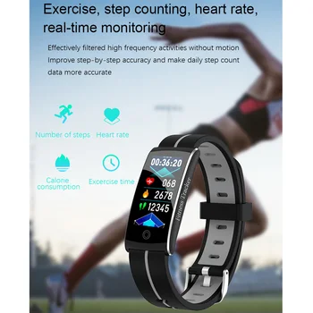 Akıllı bilezik F10C Android IOS Erkekler Kadınlar Kalp Hızı Kan Basıncı Spor İzci Su Geçirmez Aktivite Mesaj Spor Renk Bandı