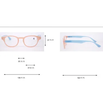NYWOOH Moda okuma gözlüğü Kadın Erkek Kare Gözlük Reçete Renkli Çizgili Plastik Presbiyopi Gözlük Diyoptri 1