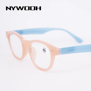 NYWOOH Moda okuma gözlüğü Kadın Erkek Kare Gözlük Reçete Renkli Çizgili Plastik Presbiyopi Gözlük Diyoptri 4