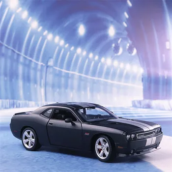 WELLY 1: 24 2012 DODGE Challenger SRT Alaşım Lüks Araç Diecast Geri Çekin Araba Modelleri Oyuncak Koleksiyonu Noel Hediyesi B195 5
