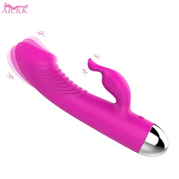 Kadınlar için seks Oyuncakları Vibratör Güçlü Titreşimli Yapay Penis Dil Yalama Klitoris Stimülasyon Vajina Climax Kadın Mastürbasyon Araçları