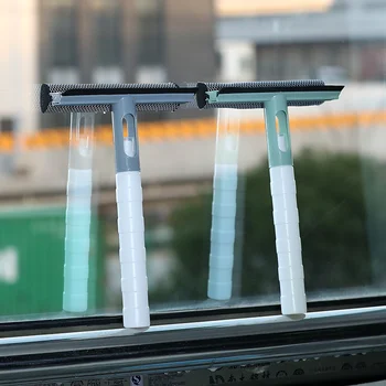 Çift taraflı Cam Temizleme Fırçası Sökün Çubuk Pencere Temizleyici Paspas Silecek Silecek Su Püskürtme Şişesi Temizleme Aracı
