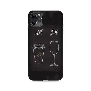 Kahve Şarap Bardağı Telefon kılıfı İçin iPhone SE2 11 12 13 Pro XS MAX XS XR 8 7 6 Artı Durumda