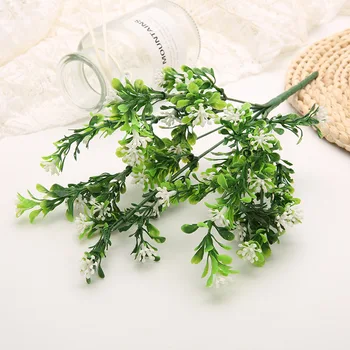 7 Çatal Yapay Okaliptüs Para Yaprak Düğün Dekorasyon Bitki Arka Plan Duvar Çim Farsça Yaprak Fern Yeşil Bitki