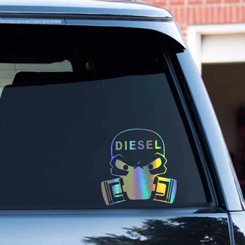 Komik Araba Sticker Vinil DİZEL SADECE Yakıt Çıkartmaları 3D Çıkartmalar Styling yaratıcı