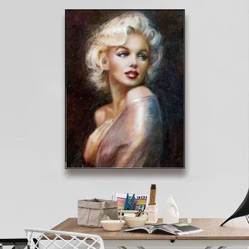 Marilyn Monroe Dıy Boya Sanat ve El Sanatları Kiti Seksi Kadın Elmas Boyama Aksesuarları Kadın Figürü 5D El Yapımı Çapraz Dikiş 3
