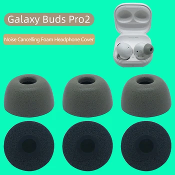 1 Çift Bellek Köpük Kol Kulakiçi Kulak Kulaklık Earcaps Samsung Galaxy Buds2 Pro Bluetooth Kulaklık Kulak Kapakları Kapakları Uçları 2