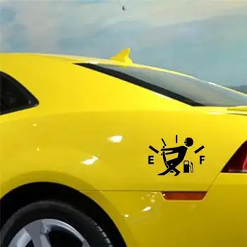 Komik Yakıt Göstergesi Oto Araba Vücut Çıkartmalar Yansıtıcı Su Geçirmez Çıkartmaları Şekillendirici Tampon Ön Arka Bagaj Pencere Sticker Dekorasyon