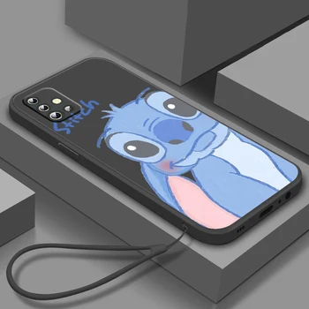 Dikiş Karikatür Lilo Bebek Telefonu Kılıfı İçin Samsung Galaxy A73 A53 A33 A52 A32 A22 A71 A51 A21S A03S 4G 5G Sıvı Halat Kapak Fundas 1