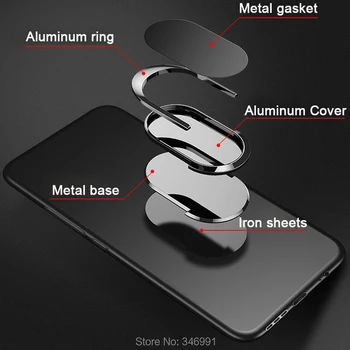 Funda Xiaomi Mi 5S Artı 11 Lite 5G NE 11T Pro Kılıf Lüks Yumuşak Siyah Silikon Klasik Halka Coque Xiaomi Mi5 Mi5S Telefon Kapak 1
