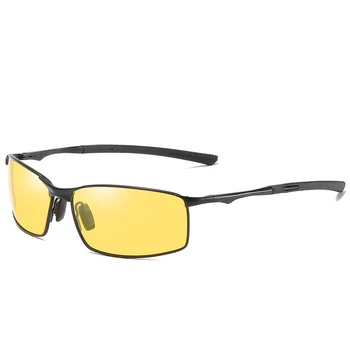 Kadınlar için Erkek Açık Sürüş Polarize güneş Gözlüğü Aoron güneş Gözlüğü Klasik Güneş Gözlük Erkek Metal UV400 Gözlük Kare Ayna 0