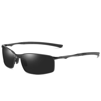 Kadınlar için Erkek Açık Sürüş Polarize güneş Gözlüğü Aoron güneş Gözlüğü Klasik Güneş Gözlük Erkek Metal UV400 Gözlük Kare Ayna 5