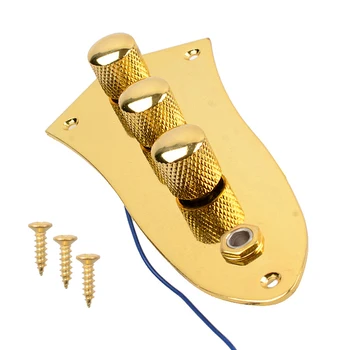 Kaplama Kablolu Anahtarı Kontrol Plakası FD Caz Bas Gitar Parçaları 3 Renk ile 5