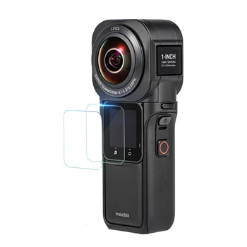 Sert Cam Ekran Koruyucu Kapak İçin Insta360 BİR RS 1 İnç 360 Edition Video Eylem Kamera LCD koruyucu film Aksesuarları