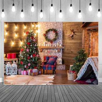 Işıkları Duvar Noel Dekorasyon Fotoğraf Backdrop çocuk Arabası Altın Yıldız Ren Geyiği Pencere Hediye Parti Ev Fotoğraf Arka Plan 4