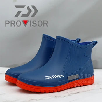 Yağmur çizmeleri Erkekler lastik çizmeler Açık kaymaz yürüyüş ayakkabıları yağmur çizmeleri Bahçe iş ayakkabısı Dayanıklı Su Geçirmez Balıkçılık Ayakkabı