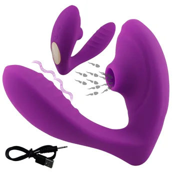 10 Hızları Vajina Emme Vibratör Titreşimli Enayi Oral Seks Emme Klitoris Stimülatörü Erotik Seks Oyuncak Kadınlar için Cinsel Wellnes 2