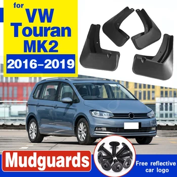 Araba Aksesuarları Volkswagen VW Touran 2016 2017 2018 2019 MK2 Çamurluk Çamurluk Çamurluk Çamur Flaps Guard Sıçrama Flap Çamurluklar 4