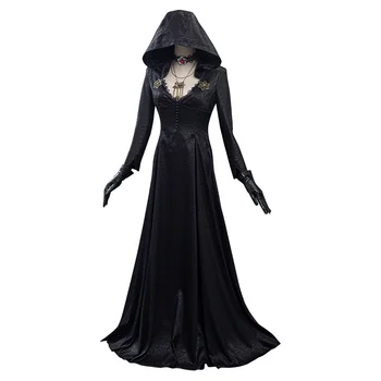 Kötü Köy Cosplay Kostüm Vampir Bayan Elbise Kıyafetler Cadılar Bayramı Karnaval Elbise