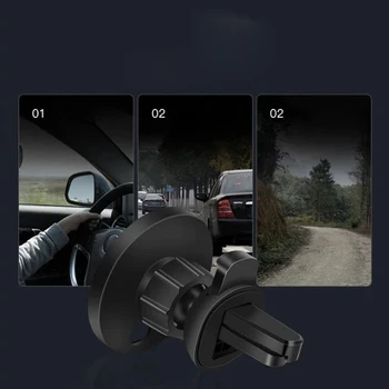 Araç Telefonu Tutucu Şarj Cradle Standı MagSafing İçin Kablosuz Şarj Şarj Tabanı Braketi Araba iPhone İçin Standı 12 Pro Max 3