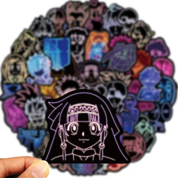 10/30/50 ADET Neon Anime Graffiti Su geçirmez Etiket Yaratıcı Trend Dekorasyon Buzdolabı Kaykay Kask Su Bardağı Toptan 3
